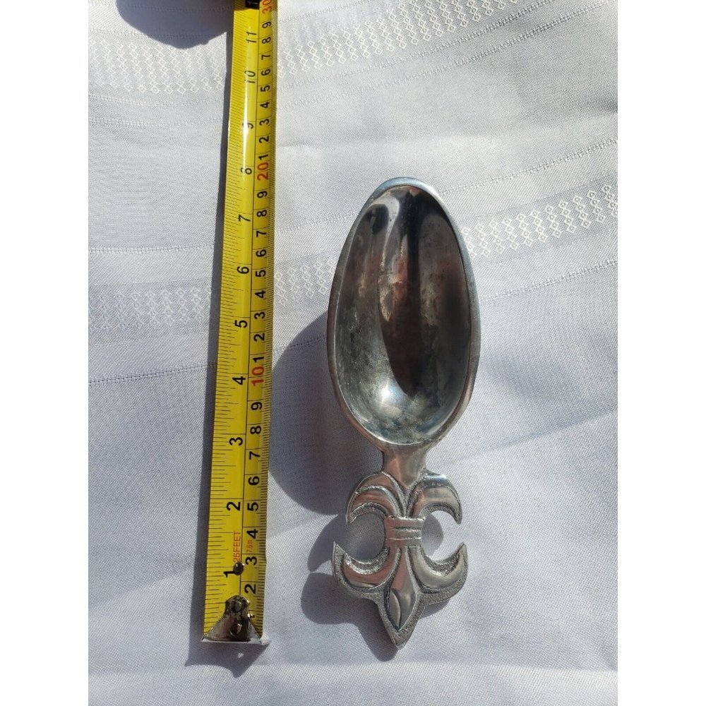 AMERICAN PEWTER FLEUR DE LIS SCOOP HEAVY DUTY BAR/RESTAURANT